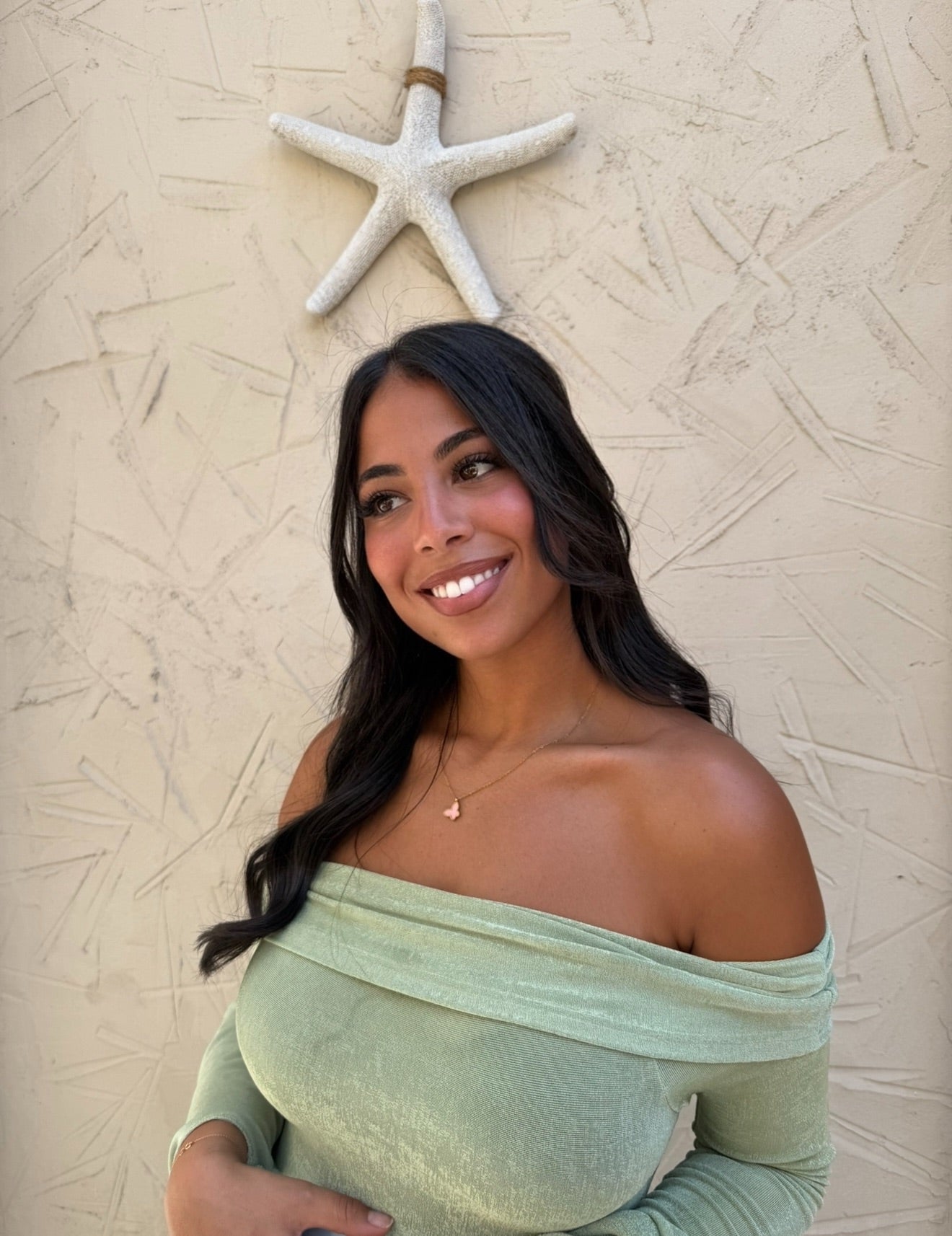 Collier barbie papillon rose